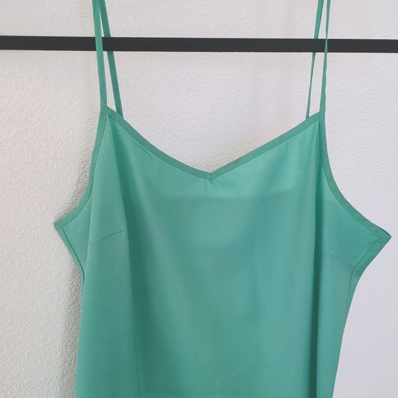 Lauren Conrad Green Palm Pattern Chiffon Dress - Picture 8 of 8